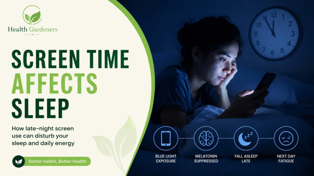 How Screen Time Affects Sleep and Energy