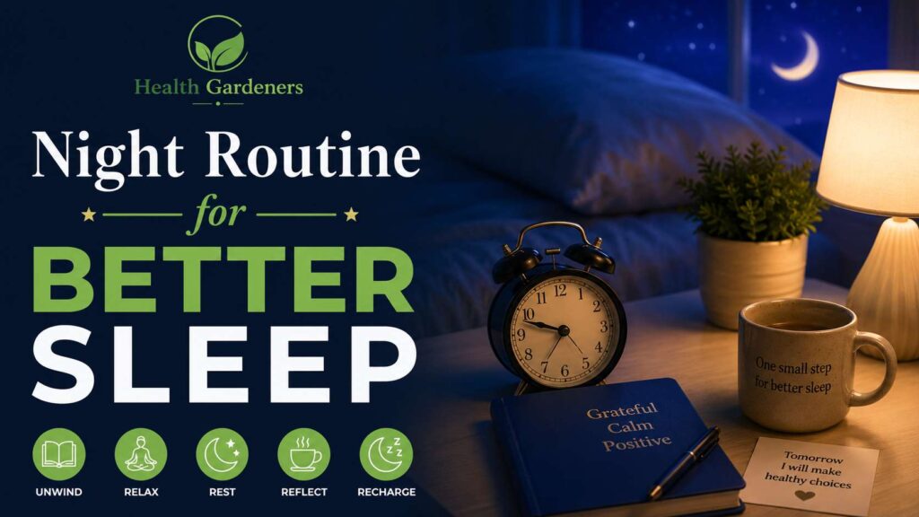 night routine for better sleep
